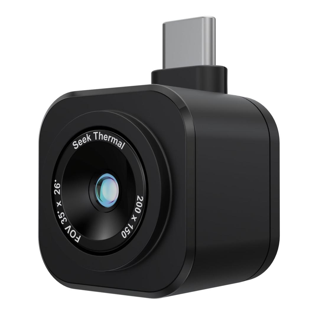 Seek Thermal - Nano 200 Thermal Camera for Apple iOS with USB-C Connector, iPhone Thermal Camera, High Resolution 200 X 150 Thermal Imager, 25hz Imaging Frame Rate, -4F~626F, iPhone 15 & 16
