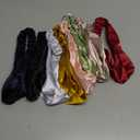 MTLEE 9 Pieces Elastic Hair Wraps and Adjustable Satin Headbands Twisted Turban Band for Face Washing, Women and Girls Hair Accessory, 9 Colors