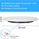 Motorized Turntable Display, 360 Degree Electric Rotating Display Turntable for Display Jewelry, Watch, Digital Product, Shampoo, Glass, Bag, Models, Diecast, Jewelry and Collectibles, Christmas