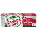 Canada Dry Zero Sugar Cherry Gingerale Fruit Splash 12oz, Pack of 12, BBD: Aug/09/26