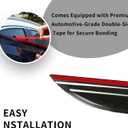 Window Visor Wind Deflector, 4PCS Tape-On Rain Guards for 2011 2012 2013 2014 2015 2016 2017 2018 2019 Ford Explorer, Outside Mount Sun Shade Side Window Vent Visors, Black
