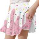 Uniform Skirts for Girls, Size 5-14Y, High Waisted Mini Skirts with Pockets