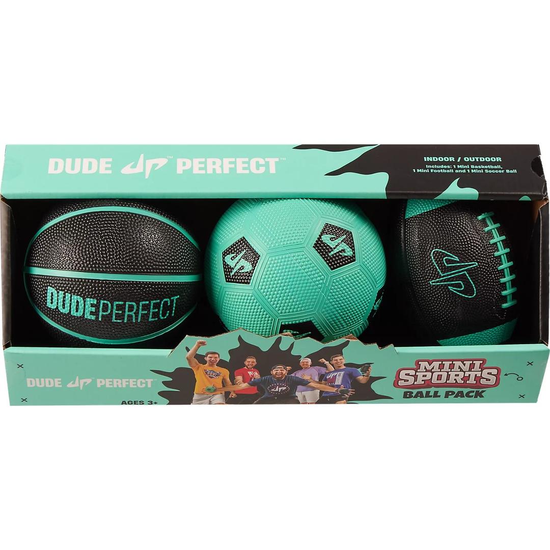 Mini Sports Ball Pack Dude Perfect 1 mini Basketball 1 Mini Football 1 Mini Soccer Ball