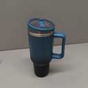 40 oz Insulated Cups with Lids and Straws Water Bottle Travel Mugs Insulated Tumblers for Hot and Cold (Indigo Black)
