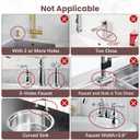 Diatomite Faucet Mat for Kitchen Sink - Fast Drying Sink Splash Guard, Multi-Slope Fast Self-Draining Stone Sink Mat for Kitchen Faucet, Sink Faucet Mat Splash Guard Keep Countertops Dry (23.6"x4.5")