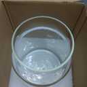 Clear Glass Vase, Large Flower Vase, 8-inch Glass Flower Vase for Plants, Wide Mouth Vase for Home, Wedding, Living Room, Dining Table