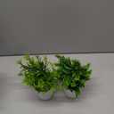 4 Pack Fake Plants Greenery Small Faux Plastic potted Plant Artificial Plants Indoor for Living Room Home Decor Modern Bathroom Kitchen Counter Office Desk Farmhouse Classroom Decor Camper Dcor