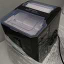 Aeitto Ice Makers Countertop, 9 Ice Cubes Release in 6 Mins, 26Lbs/24H, 2 Sizes of Bullet Ice Machine,Self-Cleaning Portable Ice Maker with Ice Scoop and Basket for Home Kitchen Office Bar RV, Black