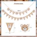 We Can Bearly Wait Banner - Bear First Party Decoration,Bear 1st Birthday Banner,Bear Gender Reveal Decorations (we can bearly wait)