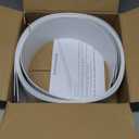 82.5" x 3.5" White PVC Vertical Blind Replacement Slats Curved Smooth (5 Pack)