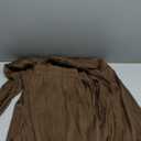 PRETTYGARDEN Women's 2 Piece Sets 2025 Fall Casual Textured Button Down Shirt Wide Leg Pants Outfits Loungewear Tracksuit (Coffee)