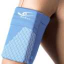 HiRui Universal Sports Armband Cell Phone Armband Sleeves Running Armband for Exercise Workout, Compatible with iPhone 17/17Plus/Pro/16/15/15Plus/14 Samsung Galaxy All Phones (Blue, Medium)