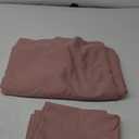 JELLYMONI Cotton Duvet Cover Twin Size - 100% Washed Cotton Linen Feel Textured Comforter Cover, 2 Pieces Breathable Soft Bedding Set with Zipper Closure (Dusty Pink, Twin 68"x90")