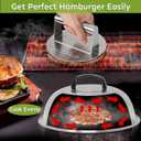 HULISEN Smashed Burger Kit, Burger Press, 12 Inch Basting Cover, Grill Spatula, Spice Dredge Shaker and 2 Squeeze Bottles - Griddle Accessories Kit for Flat Top Griddle Grill Cooking, Gift Package