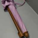 Aoxun 7ft Patio Umbrella with Fringe Outdoor UV 50+ Protection Picnic Umbrella with Aluminum Pole, Ribs Push Button Tilt and Carry Bag, Pink