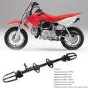 Dirt Bike Foot Pegs, Steel Alloy Footpegs Mount Bracket Compatible with XR50 CRF50 50cc 70cc 110cc 125cc