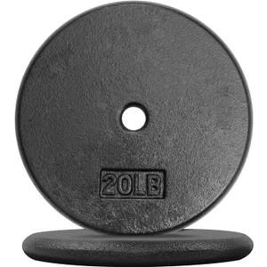 A2ZCARE 1-Inch Standard Weight Plates - Cast Iron Dumbbell Plates (F. 20 lb (Set of 2)
