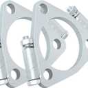 2.5 inch ID Triangle Exhaust Split Flange for 2.25 inch OD Flared Y Pipe, Pack of 2