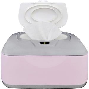 Baby Wet Wipes Warmer & Dispenser, Holder and Case - Purple, Playful/Cute, with Easy Press On/Off Switch, Holds 100 Wipes, Worldwide Use