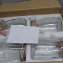 Wide Mouth Glass Jars with Airtight Lid 32OZ 4 Pack, Kitchen Storage Large Clear Canister Jars with Hinged Lid with Measurement Marks For Canning,Coffee,Flour,Sugar,Beans