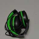 Green Wired Headphones for Boys Portable On Ear Youth Headphones for School Airplane Travel Lightweight Portable Compatible with Pad Computer Laptop for Adults Student Children Girls Kids