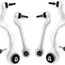 Chefull Front Suspension Kit Upper Control Arm with Ball Joint Assembly E90 Stabilizer Link Inner Outer Tie Rod End Compatible with BMW 128i 135i 325i 328i 330i 335d 335i 335is 2006-2015 (2WD Only)