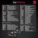 BDFHYK 4548 Iridium Spark Plugs Compatible with Yamaha Compatible with Triumph for Kawasaki for KTM for Suzuki Universal Motorcycle Spark Plugs Replacement CR9EK Set of 4