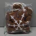 Thyle 2 Pcs Christmas Gingerbread Man Snowflake Throw Pillows Plush Throw Pillow Decorations for Christmas Xmas Winter Holiday Party Home Couch Sofa Bed Seasonal Cushion Gift