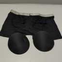Evankin Mens Butt Padded Boxer Briefs Breathable Mesh Underwear Butt Enhancer Underpants with Hip Pad (Large, Black)