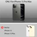 for iPhone 15 Pro Max Phone Case [Compatible with MagSafe] [10FT Drop Resistant Matte] Skin Feeling Back Cover for iPhone 15 Pro Max Magnetic Case (Black)