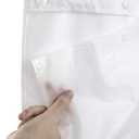 River Dream Waterproof PEVA Snap-in Shower Curtain Liner Replacement: No Hook Shower Curtain Liner Removable to Attach and Snap On/Off, Frost, 70x54