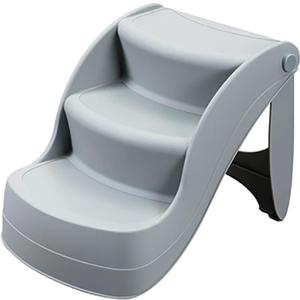 Pet Stairs Dog Stairs for Small Dogs - Pet Stairs for Beds Couch for Cat and Doggy, Folding Pet Steps Non-Slip Dog Steps (Color : Gray)