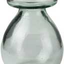 HomArt Recycled Glass Bulb Vase, Clear, 1-Count