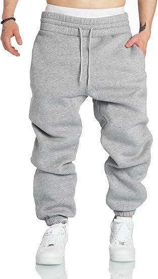 A WATERWANG Men's Sweatpants Casual Cotton Tapered Joggers Athletic Sweat Pants for Men Workout Running with Pockets 14 Y