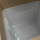 IRIS USA 54 Qt Stackable Plastic Storage Bins with Lids, 6 Pack - BPA-Free, Made in USA - See-Through Organizing Solution, Latches, Durable Nestable Containers, Secure Pull Handle - Clear