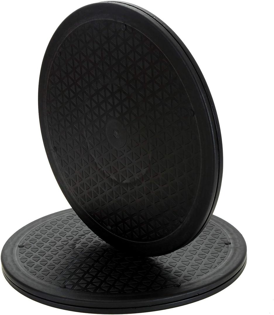Lawei 2 Pack 12 inch Heavy Duty Rotating Swivel Stand with Steel Ball Bearings - Lazy Susan Turntable for Flat Panel Monitors, TV's, Potted Plants, Stereo Speakers
