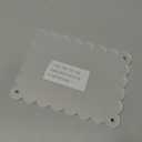 Magnetic Clear Acrylic Scalloped Baby Ultrasound Picture Frame - Sonogram Frame for Refrigerator, Display for Pregnancy Announcement, Gender Reveal & Expecting Parents Gifts(No Stand)