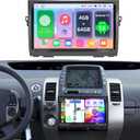 8 core 4+64G Android 14 Car Radio for Toyota Prius 2003-2009 Support Carpaly&Android Auto, 9 Inch IPS Touch Screen, Android Radio Stereo for Prius with Bluetooth/WiFi/GPS/FM/SWC/Backup Camera