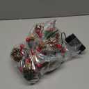 HooYL Pine Garlands Battery Operated Garland Lights 6.5FT 20LEDs Christmas Garland with Lights Red Berry and Pine Cone Xmas Tree Garland Indoor Decoration Warm Lights for Holiday Party Home Decor