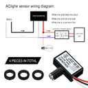 4 Pack 120V AC Photoelectric Switch Light Control Sensor Button Switch with Automatic Illumination Detection Circuit,Dusk to Dawn Senso