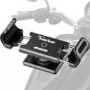 Kaedear Motorcycle Magnetic Phone Holder, Strong Neodymium Magnet, Aluminum, Stainless Steel Extension Arms, 360 Rotation, Scratch Protection, Mag Tank KDR-M35