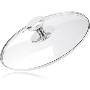 9.5 Inch Pot Cover, Tempered Glass Lid for Replacement, Frying Pan Lids 6,8,9.5,10.5,11,12,12.5 Inch Universal Lid for Pots and Pans