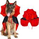 Dog Halloween Costumes, Dog Vampire Devil Cloak Cape Costume Halloween Costumes for Small Medium Large Dogs Pets (Large)