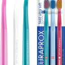 Curaprox CS 5460 Ultra-Soft Toothbrush for Sensitive Teeth & Gums | Gentle Plaque Removal | 3-Pack |Random Colour