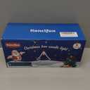 Koncifun 4 Pcs Christmas Tree Candles with Remote and Timer LED Flameless Taper Candles Christmas Tree with Snowy LED Candlesticks Battery Operated Candle for Christmas Decoration