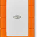 LaCie Rugged Mini 2TB External Hard Drive Portable HDD - USB 3.0/ 2.0 Compatible, Drop Shock Dust Rain Resistant Shuttle Drive, For Mac And PC Computer (LAC9000298), orange