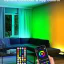 RGB Stage Light Bar, 120W 180LEDs RGBCW Smart Stage Wash Light Bar with Remote and APP Control, IP66 Waterproof RGB Color Changing DJ Light Bar for Garden Party Events Festivals Stage Lighting