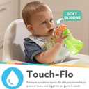 Nuby No-Spill Soft Straw Easy Grip Sippy Cup for Girls - (3-Pack) 10 Oz - 12+ Months