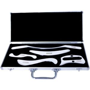 STICKON Stainless Steel Gua Sha Scraping Massage Tool Set IASTM Tools Great Soft Tissue Mobilization Tool (P Shape)