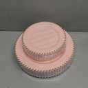 ejonirinjonir EI 60pcs Pink Plastic Plates with Gold Rim,Pink Party Plates Disposable,Heavy Duty 10" Dinner & 7" Dessert Plate Fancy Elegant Plate for Wedding,Birthday,Afternoon Tea,Valentine's Day